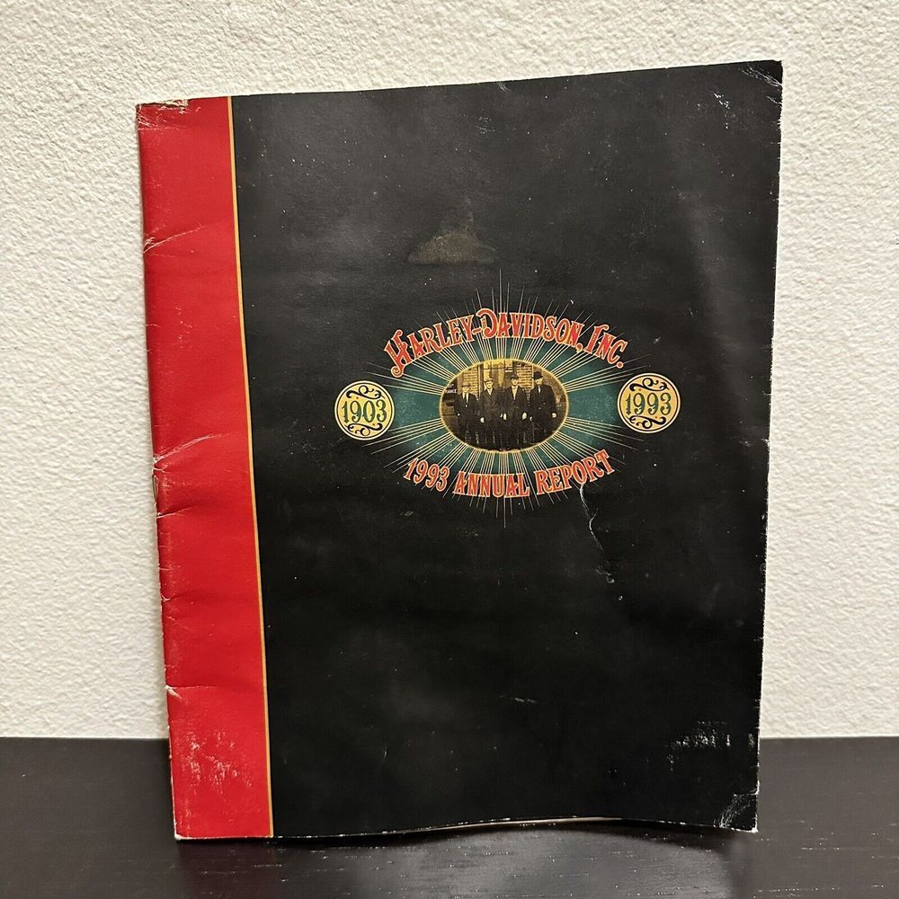 Vintage 1993 Harley-Davidson‎ 90th Anniversary Annual Report Corporate Booklet